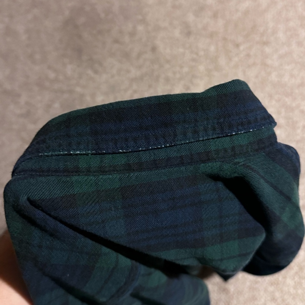 LL Bean flannel button down shirt medium - Picture 5 of 9